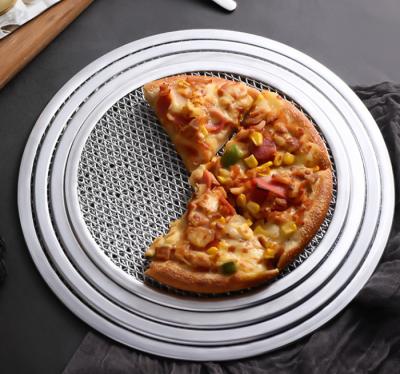 중국 Non Stick 8 Inch --22inch Aluminum Mesh Pizza Screen Customized Size 판매용