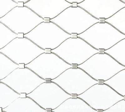 China 1mm Stainless Steel Rope Wire Mesh Customized Black Oxidation For Bird Cage Te koop