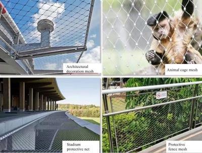 Cina Rete metallica in filo di acciaio inossidabile 304/316 30x30mm per protezione voliera in vendita