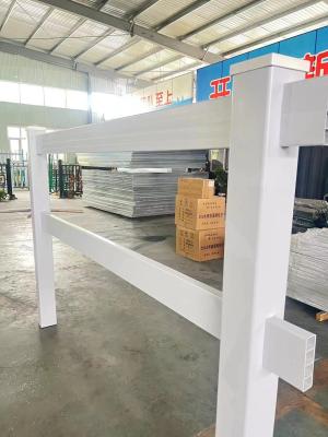 중국 흰색 5피트 x 8피트 4-레일 PVC 말 울타리 친환경 비닐 판매용