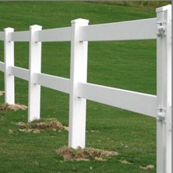 China 100% Virgin Pvc Welded Wire Mesh Fence Vinyl 3 Rail White For Ranch Livestock Farm Horse for sale