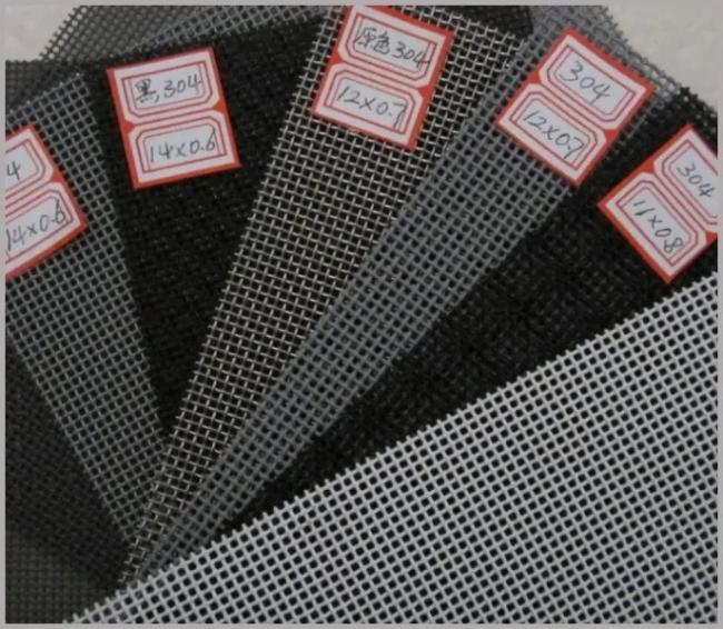 Stainless steel security mesh window screen installation example