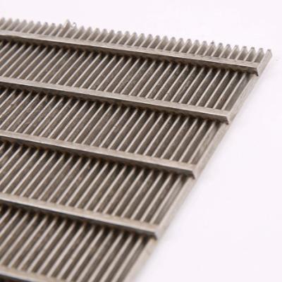 China Stainless Steel Wedge Wire Screen Panel Johnson Type For Mining Industry Te koop