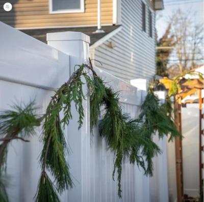 중국 6ft 흰색 PVC 프라이버시 펜스 패널 1.8mHx2.4mW 판매용