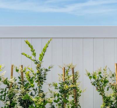 중국 흰색 PVC 프라이버시 펜스 패널 6Hx8W 설치가 쉽습니다 판매용