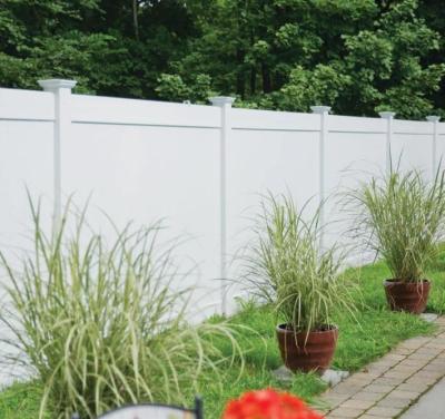 중국 흰색 PVC 프라이버시 펜스 패널 6Hx8W 설치가 쉽습니다 판매용