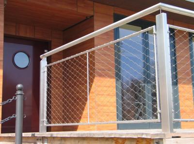 Leichtgewichtiges Rostsicherheitszaun aus Edelstahl-Drahtseilnetz mit Diamantlochform