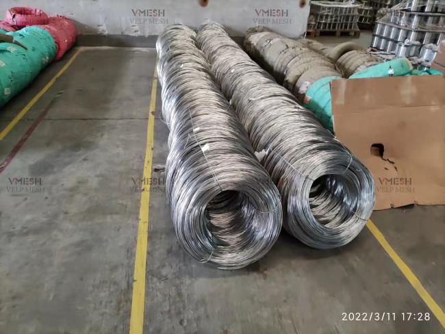 Close-up view of stainless steel woven wire mesh showing fine weave pattern