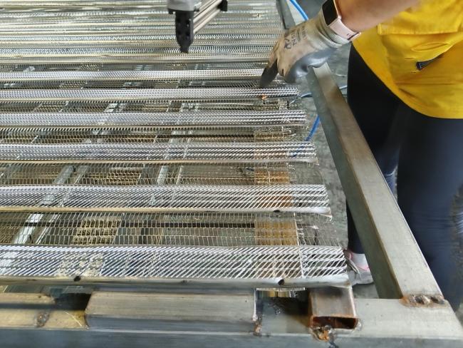 Completed wall structure using formwork system