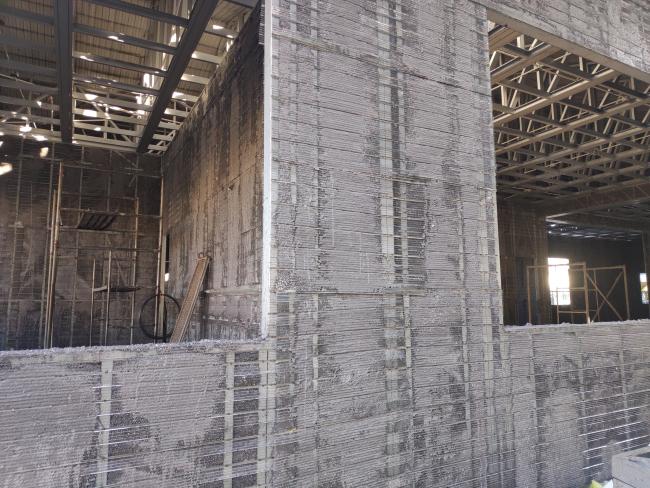 Close-up view of Rib Lath Formwork Support Mesh