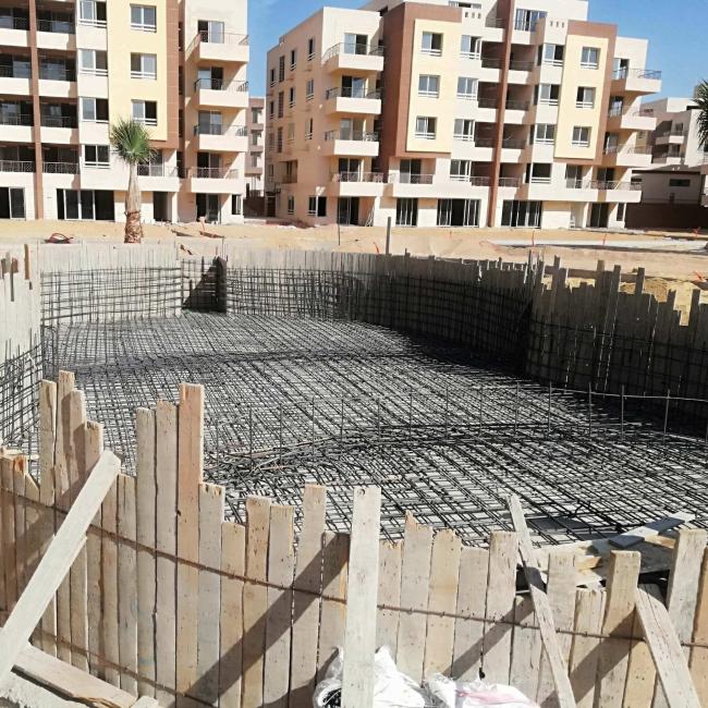Large roll of permanent formwork mesh ready for installation