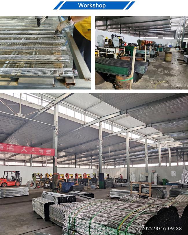 Detailed view of galvanized rib lath formwork mesh structure