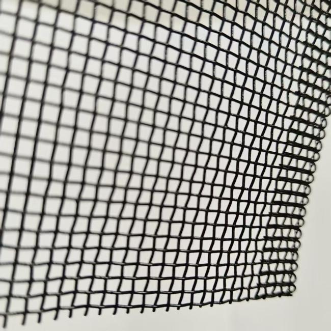 Close-up view of aluminum woven insect mesh showing mesh pattern