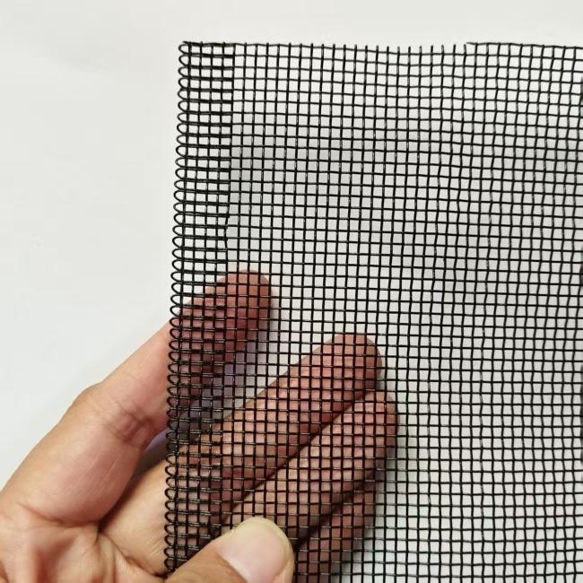 Aluminum wire mesh close-up showing weave pattern