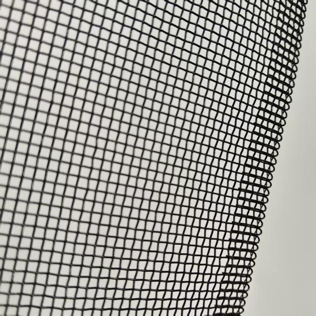 Aluminum insect mesh installed in a window frame