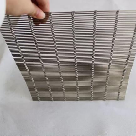 Decorative metal mesh curtain application