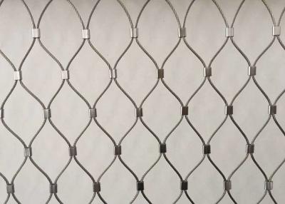 China 3.0mm 3.2mm Stainless Steel Rope Wire Mesh Net PVDF Powder Coated for sale