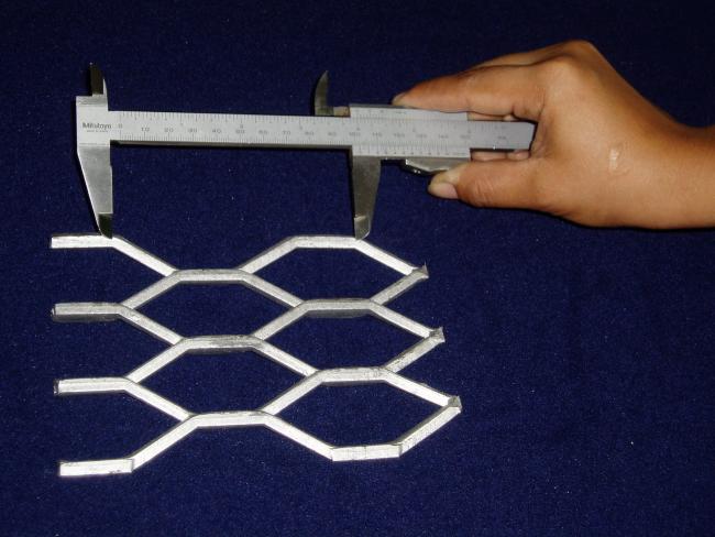 Perforated expanded metal sheet sample 4