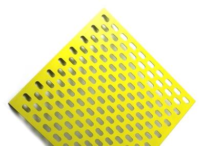 China Vibrating Aluminum Slotted Hole Perforated Metal Mesh 1-10mm Thickness Decorative for sale