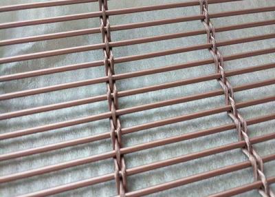 China Lamination Glass Stainless Steel Decorative Mesh PVDF Titanium Painting for sale