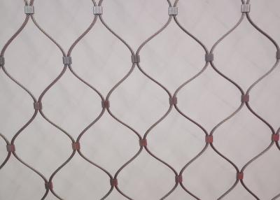 China Ferruled 1.5mm 1.6mm Stainless Steel Wire Rope Mesh For Zoo Animals Enclosure for sale
