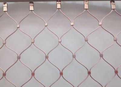 China Flexible AISI 304 Architectural Wire Rope Mesh 40*40mm 50*50mm Opening for sale