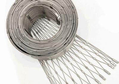 China fio de corda 1.5mm de aço inoxidável Mesh Net For Stair Balustrade de 1mm à venda