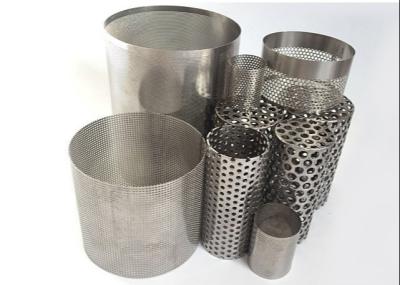 China Tubo perfurado cilindro de Mesh Galvanized Anodized Perforated Filter do metal de Velp à venda