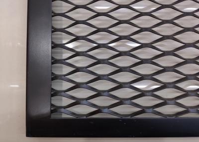 China ISO9002 Stretching Black Expanded Metal Lath Sheet 60*120mm 20*40mm Hole for sale