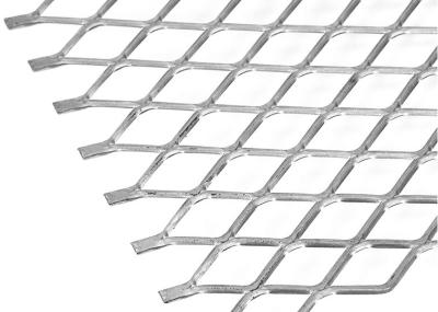 China 40*80mm 34*80mm Rhombus Expanded Metal Mesh Balustrades 4x8 Expanded Steel Sheet for sale