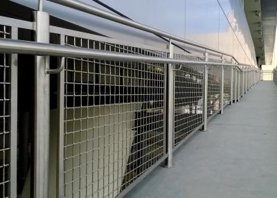 China 30%-60% Open area Architectural Metal Mesh 0.5mm-4.0mm Wire Mesh Stair Railing for sale