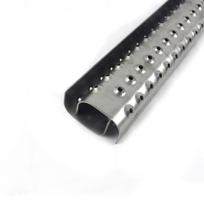 China Galvanized Perforated Tread Safety Metal Ladder Rung Round Hole Size for sale
