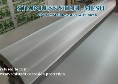 China Plain Twill 500 Micron Stainless Steel Woven Wire Mesh Roll AISI 304 316 for sale