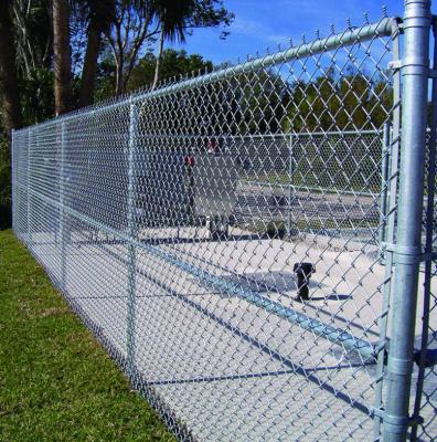 China Zinc Coated 10 Gauge Chain Link Fencing 6ft 8ft 15m Roll for sale
