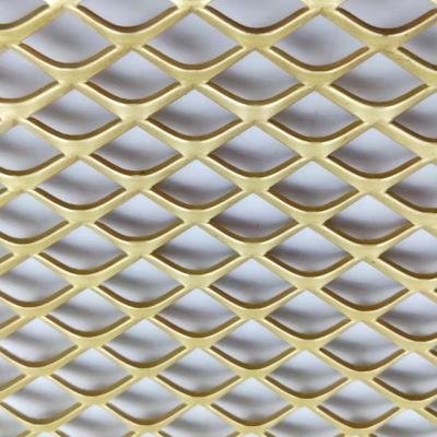 China Decorative Aluminum 2mm Expanded Metal Mesh For Ceiling And Curtain Wall for sale