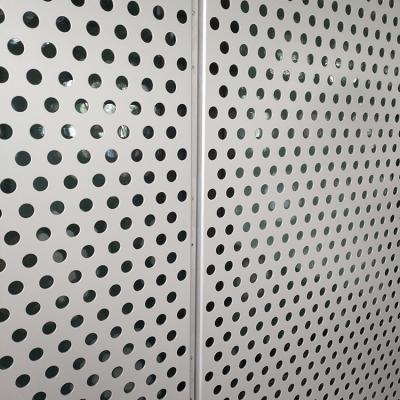 China Rond Met een laag bedekt de Bekledingspoeder van het Gaten Decoratief Aluminium Geperforeerd Metaal Te koop