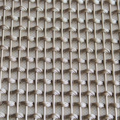 China Ss 201 Woven Wire Drapery Decorative Flexible Metal Cable Rod For Office Buildings for sale