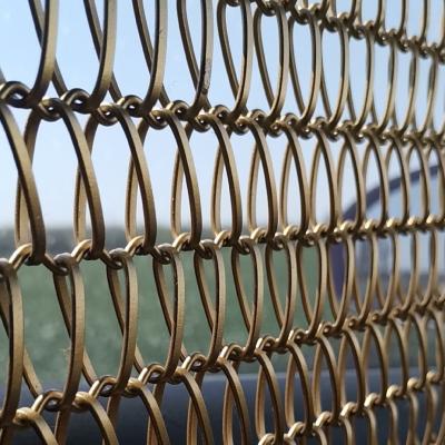 China Dekorativer Architekturmesh spiral weave wires conveyor-Gurt des metallss304 zu verkaufen