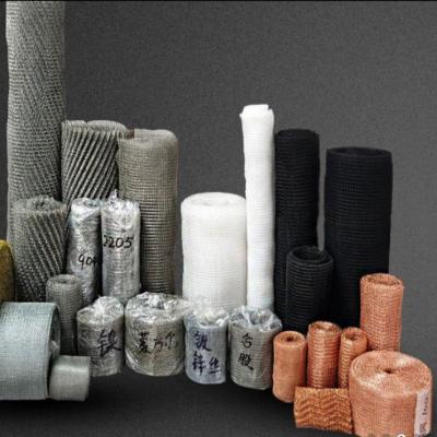 China Woven Knitted Wire Mesh Filter 304 Stainless Steel Copper Gas Liquid Fabric for sale