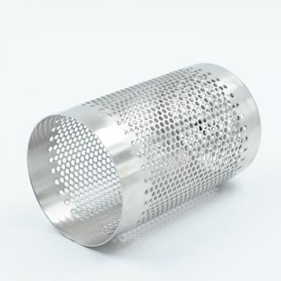 China Stainless Steel 304 316l Wire Mesh Filter Tube Perforated Punching for sale
