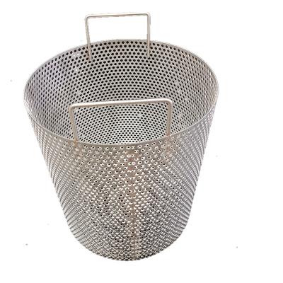 China Perforated Cylinder Stainless Steel Filter Tube With Handle for sale