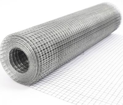 China Silver Color 0.5mm Galvanized Welded Wire Mesh Rolls For Cages And Fence for sale