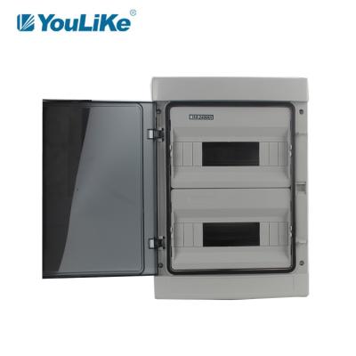 China Outdoor Circuit Breaker 24 Ways Electrical Waterproof Power Distribution Box MCB for sale
