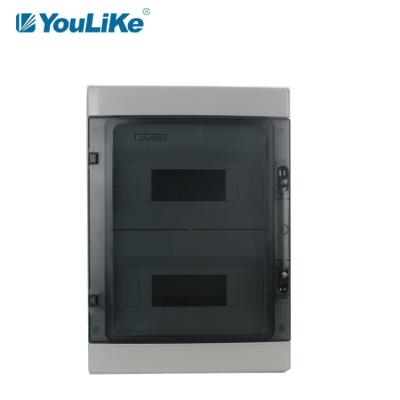 China Outdoor Waterproof 24 Way Electrical Power Plastic MCB Distribution Box for sale