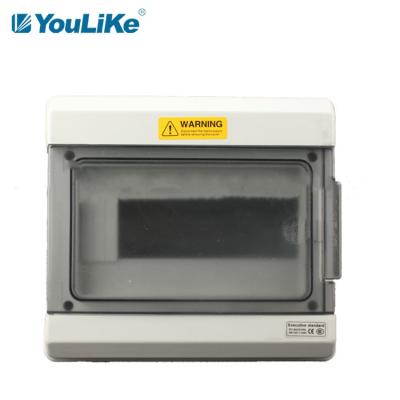 China IP65 9 Way Waterproof MCB Box , Outdoor Electrical Junction Box With Transparent Window for sale