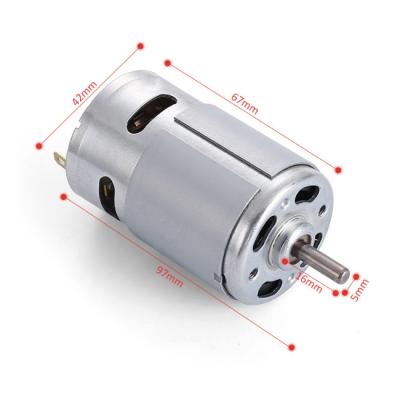 China High Efficiency 12v 24v Totally Enclosed DC 20000rpm 0.5 Hp Dynamo DC Electric Motors 775 For Sale for sale