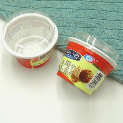 China 160ml PP Yogurt Cup Plastic Eco Friendly Container IML Packaging for sale