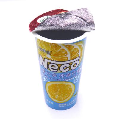 China tazas plásticas heladas de un sólo recinto del té de la leche 500g con Logo Lids And Straws en venta