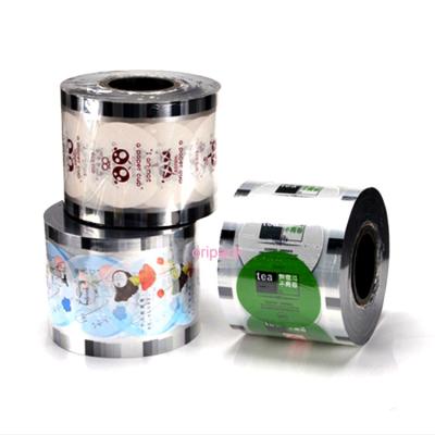 China 98mm 70 To 80micron Milk Tea Sealer Film Roll Paper Cup Custom Printed for sale