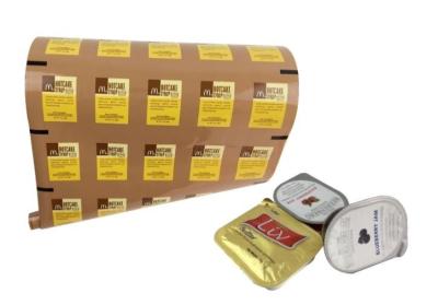 Chine emballage de sauce à épaisseur du film de petit pain de papier d'aluminium de soudure à chaud du PE 80mic 0.08mm à vendre